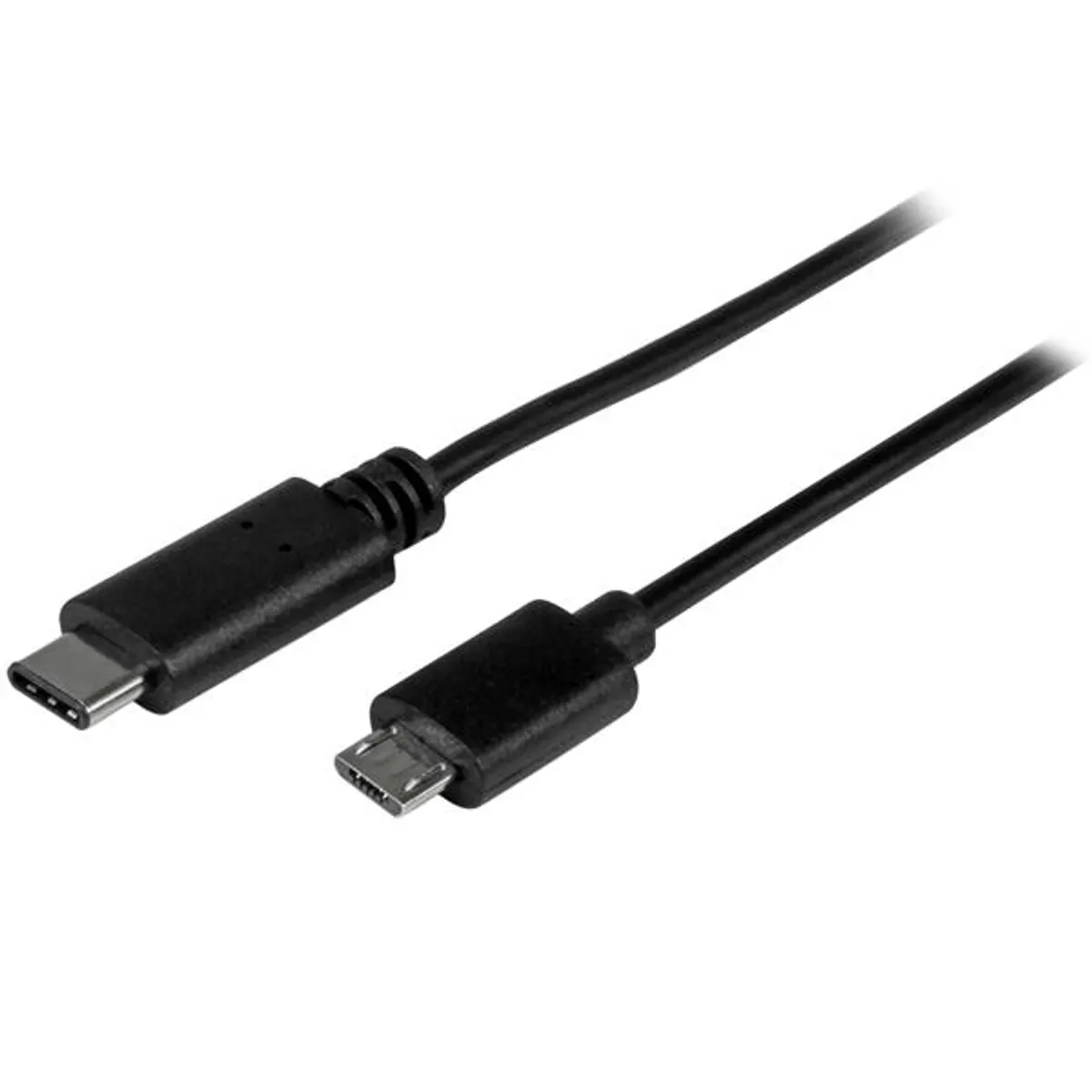 Startech.com USB2CUB50CM USB-C to Micro-B kábel USB 2.0 0,5 m fekete nikkel borítású érintkezők #1