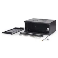 Assmann DN-49201-SET falra szerelhető állvány 4U 60 kg IP20 fekete biztonsági kulcs kábelvezetés