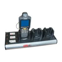 GTS HCH-3033-CHG 3-BAY CRADLE CHARGER F-MOTOROLA MC3000-MC31XX Asztalra szerelhető alumínium fekete 420x160x108 mm