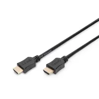 Assmann AK-330107-030-S HDMI High Speed Ethernet kábel 3 m HDMI A-típus aranyozott érintkezők 4K fekete 3D