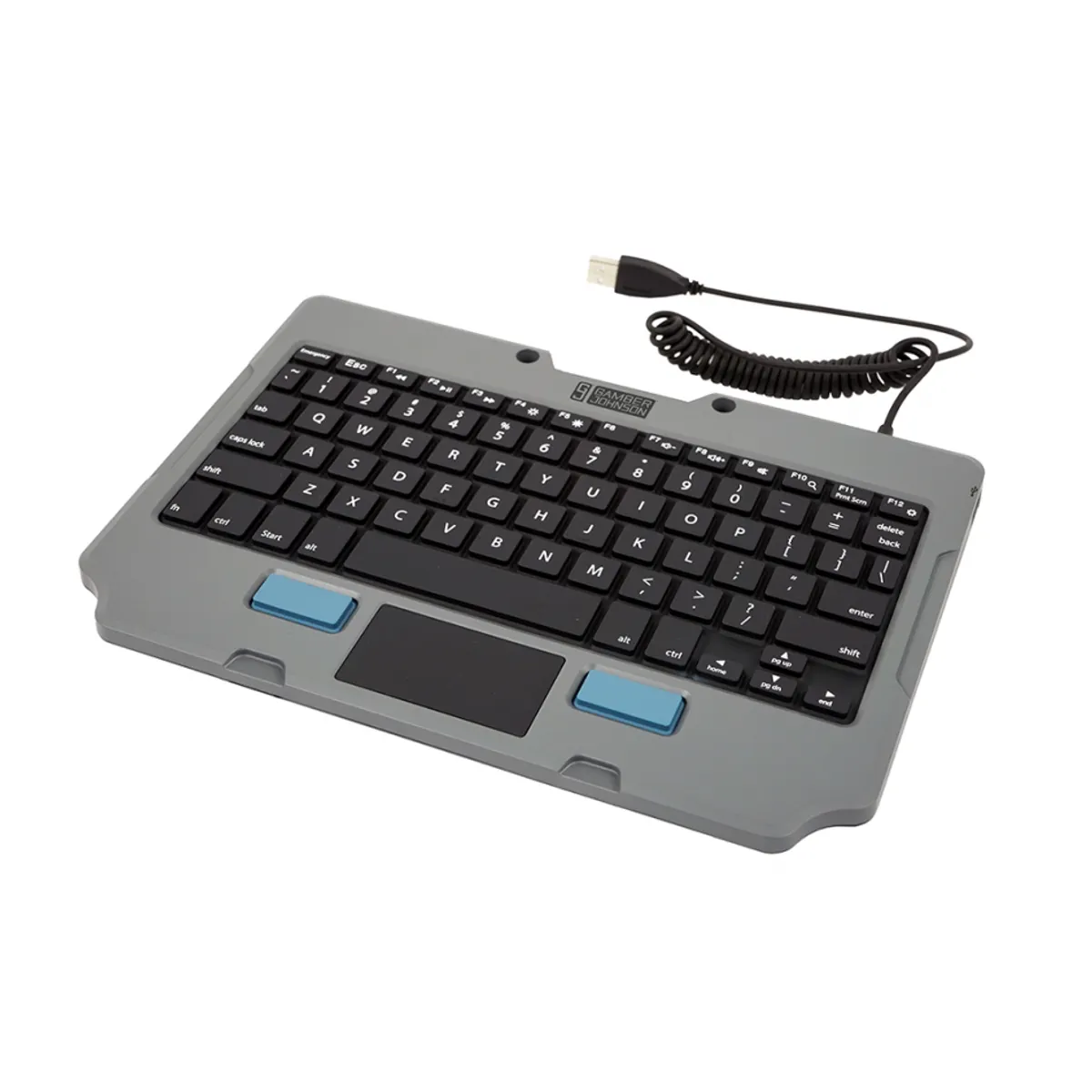 Gamber Johnson 7160-1449-04 rugged lite keyboard spanish in kiosztás spanyol csatlakozás USB érintőpad Android #1