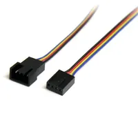 Startech.com FAN4EXT12 12in 4-pin ventilátor tápkábel meghosszabbító Molex 4-pin mindkét végén 0,305 m RoHS CE REACH