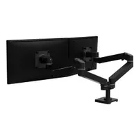 Ergotron 45-686-292 LX Pro kettős monitortartó 20 kg 27" 75x75-100x100 tilt -70-15 fekete #1