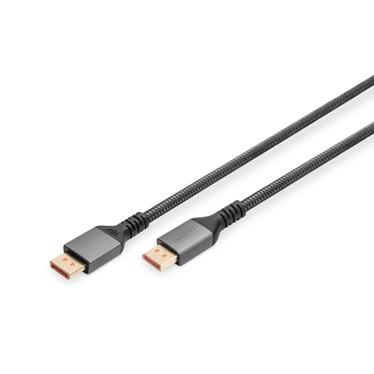Assmann DB-340111-010-S DisplayPort-kábel 16K 1 m DP2.1 DP-DP fekete alu #1