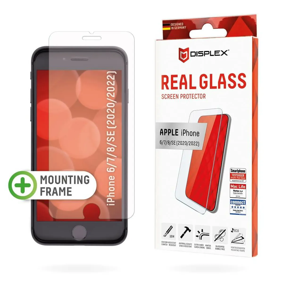 E.V.I. 01252 Displex real glass clear edzett üveg átlátszó kompatibilis Apple iPhone 6 7 8 SE 2020 2022 1 db #1