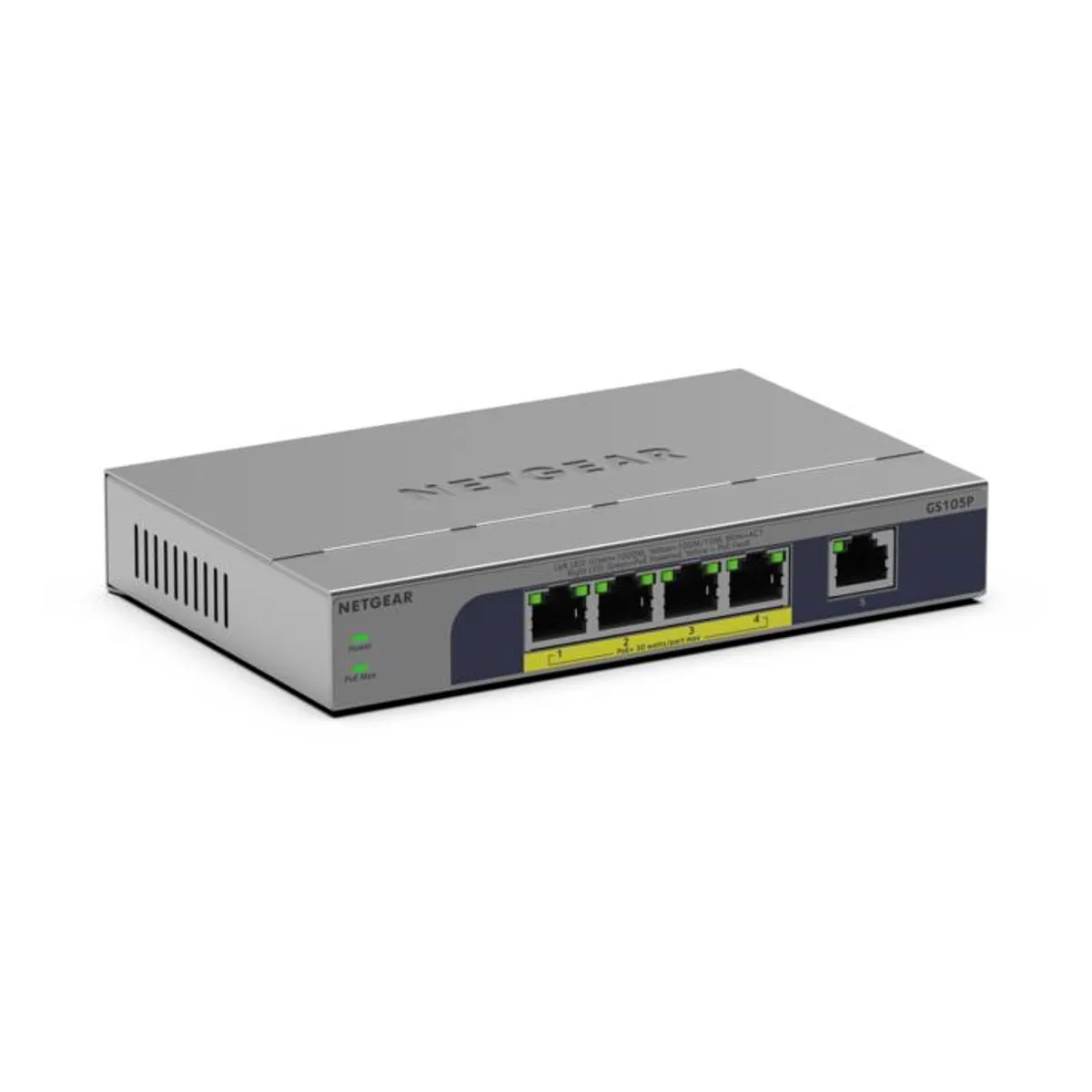 Netgear GS105P-300EUS GS105P 5-portos 1Gb PoE unmanaged kapcsoló #1