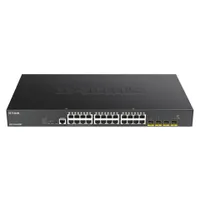 D-Link DGS-1250-28XMP DGS-1250-28XMP L3 24-portos Gigabit PoE kapcsoló 4x 10G SFP+ 370W PoE keret