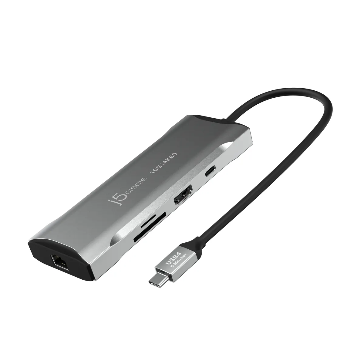 j5create JCD393-N notebook dokkoló USB-C Space Grey 100 W PD 1 Gbps #1