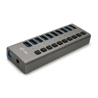 I-tec U3CHARGEHUB10 USB 3.0 hub 10 port adapterrel 48 W 100-240 V 1 m szürke #1