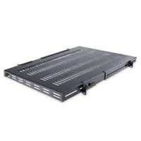 Startech.com ADJSHELFHDV 1U rack polc állítható acél fekete
