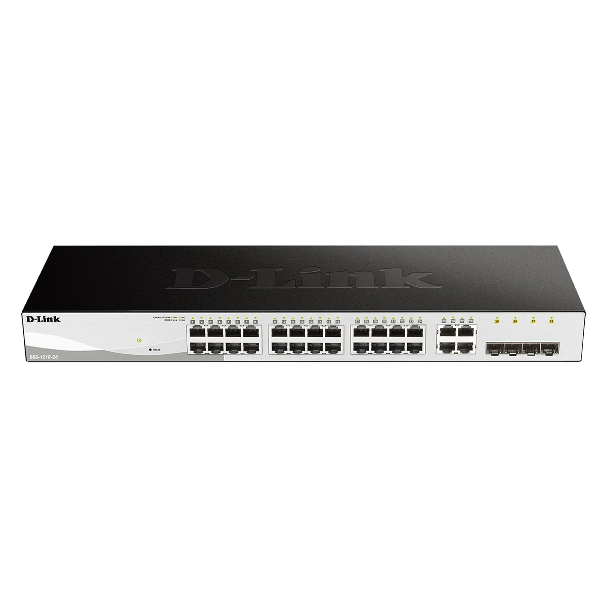 D-Link DGS-1210-28/E DGS-1210-28/E 24x10-100-1000 RJ45 4xGbE SFP-Combo 56 Gbps L2/L2+ rackbeépíthető #1