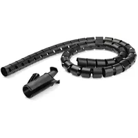 Startech.com CMSCOILED3 Kábelharisnya 45 mm x 1,5 m fekete PE
