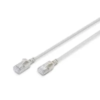 Assmann DK-1632-A-020S Cat6a F-FTP vékony patch kábel 2 m 10 Gbps szürke RJ-45