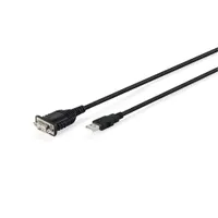 Assmann DA-70172 usb-db9 rs232 kábel hossz 1,8 m szín fekete chipset ft232rnl