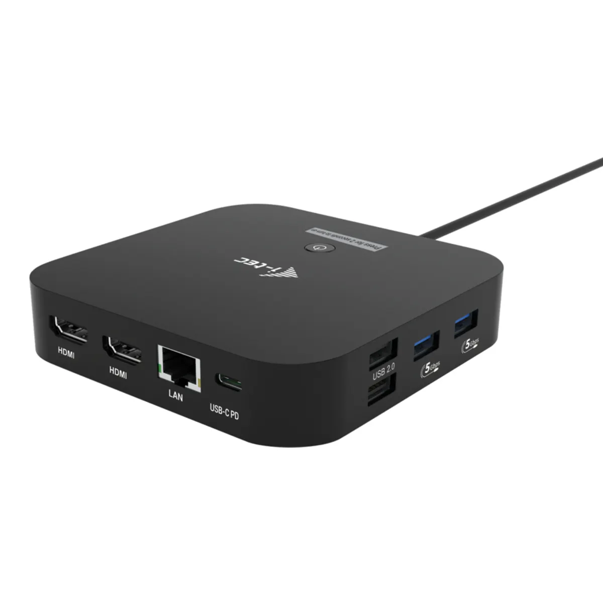 i-tec C31DUALHDMIDOCKPD USB-C 2x HDMI dokkoló PD 100W gigabites ethernet 4K #1