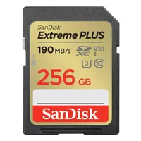 Sandisk SDSDXWV-256G-GNCIN Extreme Plus 256GB 190MBps 130MBps U3 V30 A1