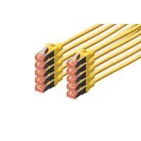 Assmann DK-1644-030-Y-10 patch kábel Cat6 SFTP LSZH hossz 3 m sárga RJ-45