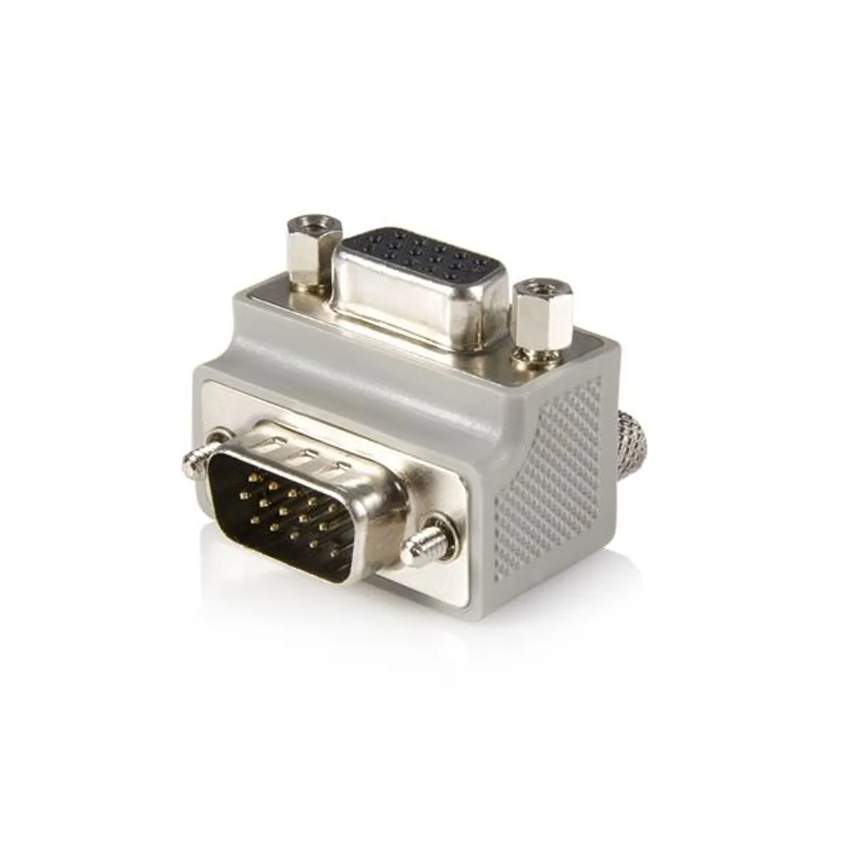 Startech.com GC1515MFRA1 Jobbra hajlított VGA adapter DB15 férfi-női szürke #1