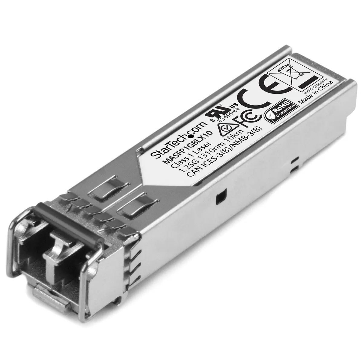 Startech.com MASFP1GBLX10 SFP adóvevő 1250 Mbit/s, Száloptikai, alumínium ház, 1 W, RoHS CE FCC UR #1