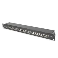 Assmann DN-91624S-EA-B patchpanel 24-port 1u cat6a class ea fekete árnyékolt