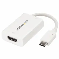 Startech.com CDP2HDUCPW USB-C to HDMI - Power Delivery fehér műanyag