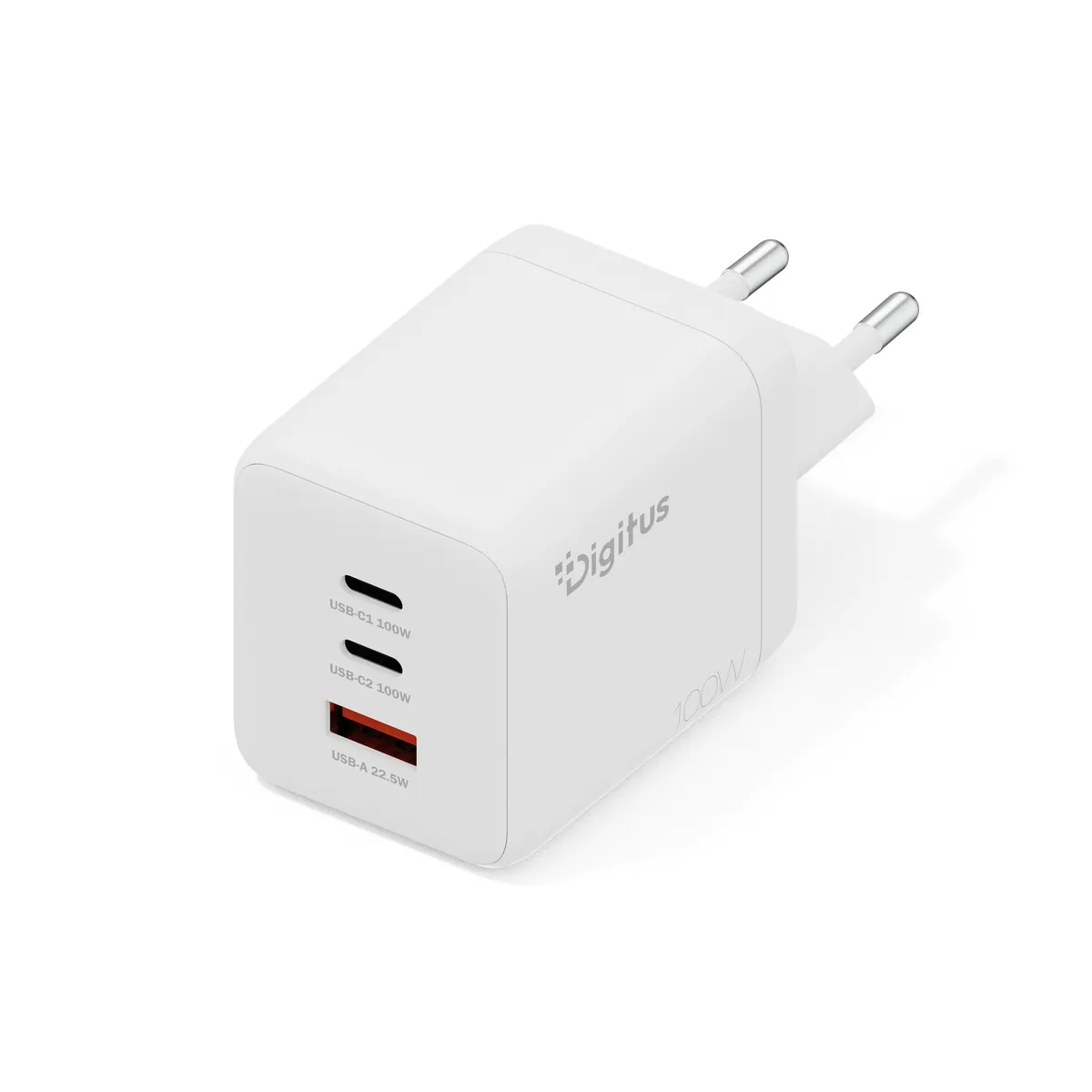 Assmann DA-10304 100W GAN töltő 2x USB-C 1x USB-A fehér #1