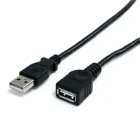 Startech.com USBEXTAA3BK USB hosszabbítókábel 0,91 m USB A - USB A 0,48 Gbps fekete