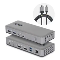 Startech.com 201UE-USBC-DOCK USB-C dokkolóállomás 2x DP 100W PD USB-C 3.2 Gen 2 Gigabit Ethernet