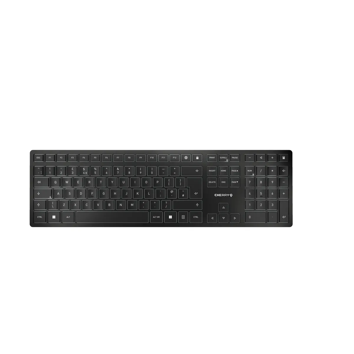 Cherry JK-9100GB-2 KW 9100 SLIM vezeték nélküli Bluetooth QWERTY 108 billentyűs fekete #1