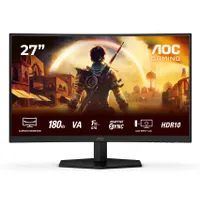 AOC C27G42E 27" ívelt VA LED gaming monitor 180 Hz 1 ms HDR10 FreeSync HDMI 2x DisplayPort beépített hangszóró