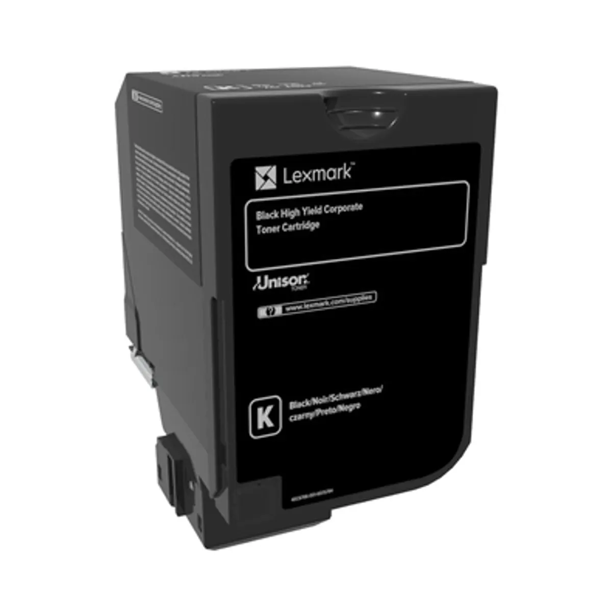 Lexmark 74C2HKE Unison tonerkazetta fekete nagy kapacitású 20 000 oldal #1