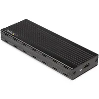 Startech.com M2E1BMU31C külső M.2 SSD ház 1db meghajtó USB-C 10 Gbps fekete