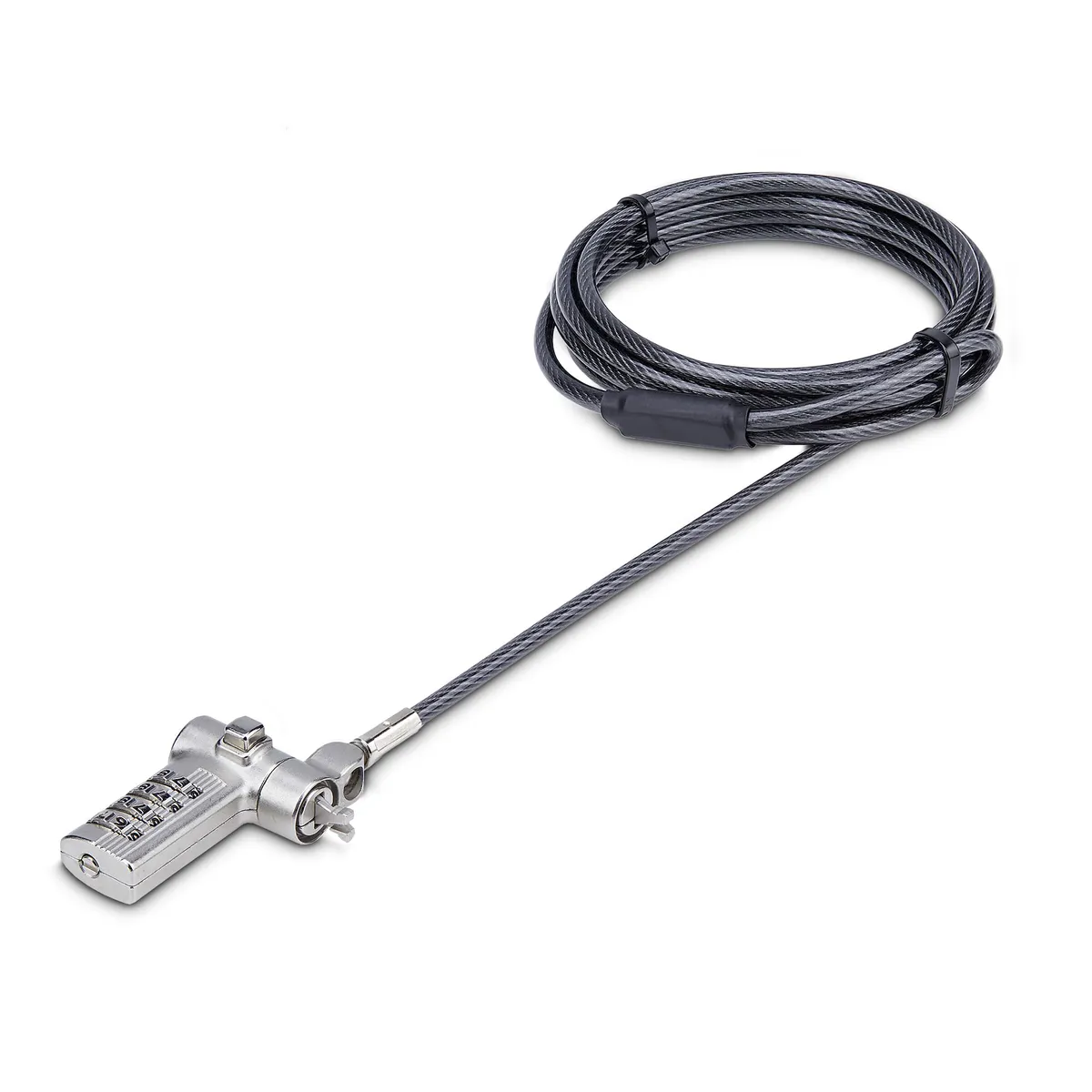 Startech.com univcs-laptop-lock Univerzális laptopzár kábelhossz 2 m szélesség 14 mm magasság 46 mm zár típusa kombinációs szín fekete/ezüst #1