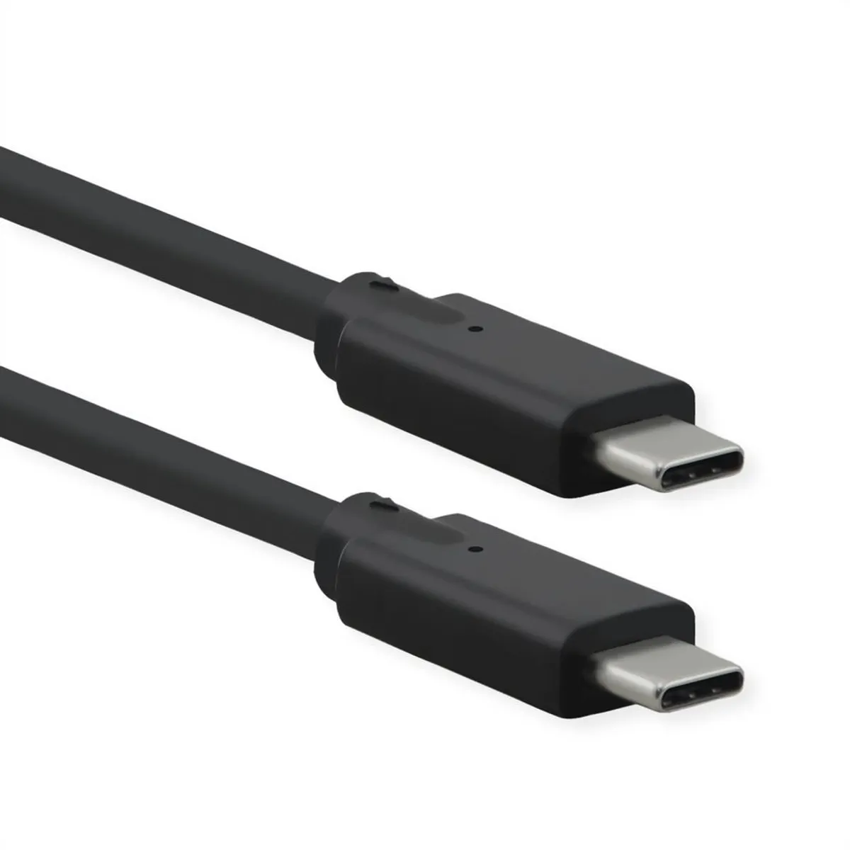 Roline 11.02.9071 USB-C USB-C kábel USB 3.2 Gen 2 20 Gbps 1 m arany érintkezők fekete #1