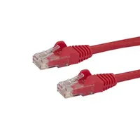 Startech.com N6PATC10MRD Cat6 patch kábel 10 m UTP RJ-45 RJ-45 vörös arany érintkezők 1000 Mbps