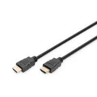 Assmann DB-330123-020-S HDMI-kábel M-M 2 m 4K 60p HDMI 2.0 ARC aranyozott érintkezők Fekete