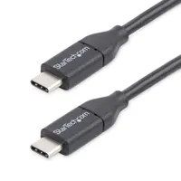 Startech.com USB2CC50CM USB-C adat- és töltőkábel 0.5m fekete USB 2.0 #1