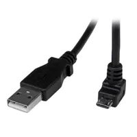 Startech.com USBAUB2MD USB A to Micro-B kábel 2 m USB 2.0 nikkel borítású érintkezők fekete