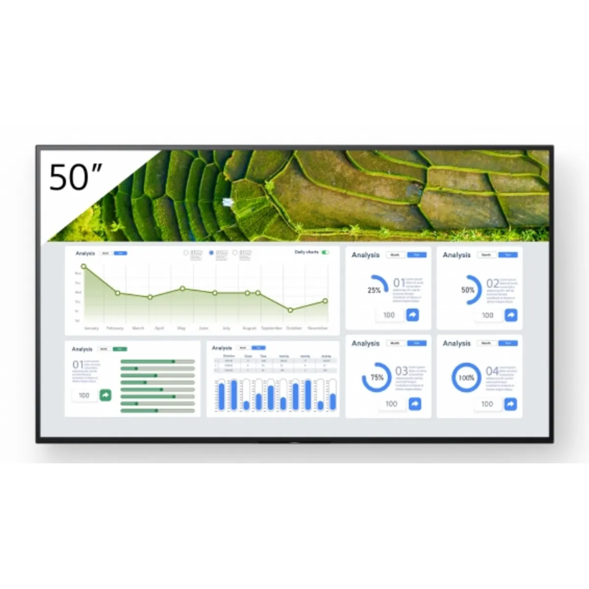 Sony FW-50BZ30L pro BRAVIA LCD 50" 4K HDR Android Wi-Fi 4x HDMI 440 nit 24-7 #1