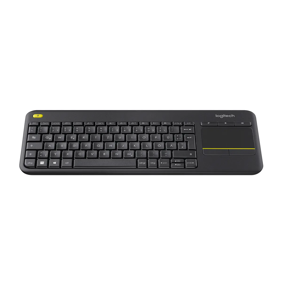 Logitech 920-007127 K400 Plus érintőpados vezeték nélküli billentyűzet fekete #1