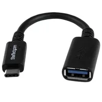Startech.com USB31CAADP USB-C to USB-A adapter kábel 0,15 m USB 3.2 Gen 1, 3.1 Gen 1 5 Gbps