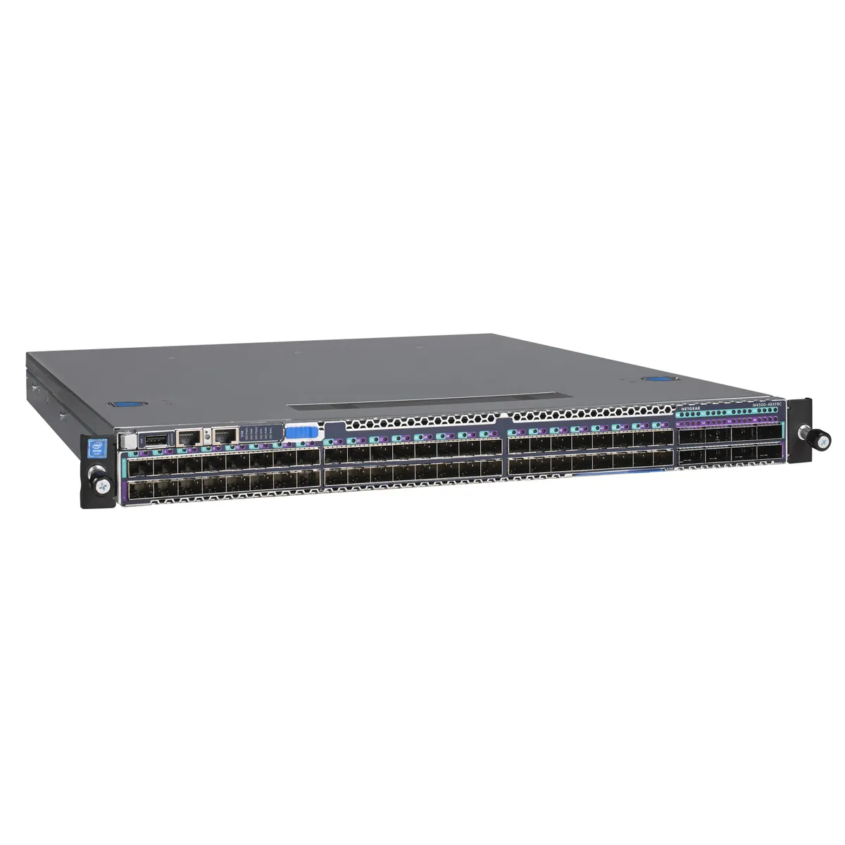 Netgear XSM4556-100EUS M4500-48XF8C Vezérelt L2-L3-L4 USB 1 port Konzol RJ-45 MAC 32000 Kapcsolási kapacitás 4000 Gbps IEEE 802.1AX-802.3ad #1