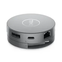 Dell 470-AEUP DA310 USB-C dokkoló ezüst 2x USB-A 3.2 Gen2, 1x USB-C 3.2 Gen2, HDMI 2.0, DisplayPort 1.4, VGA, 4K, 90 W, Ethernet 1G, Plug and Play