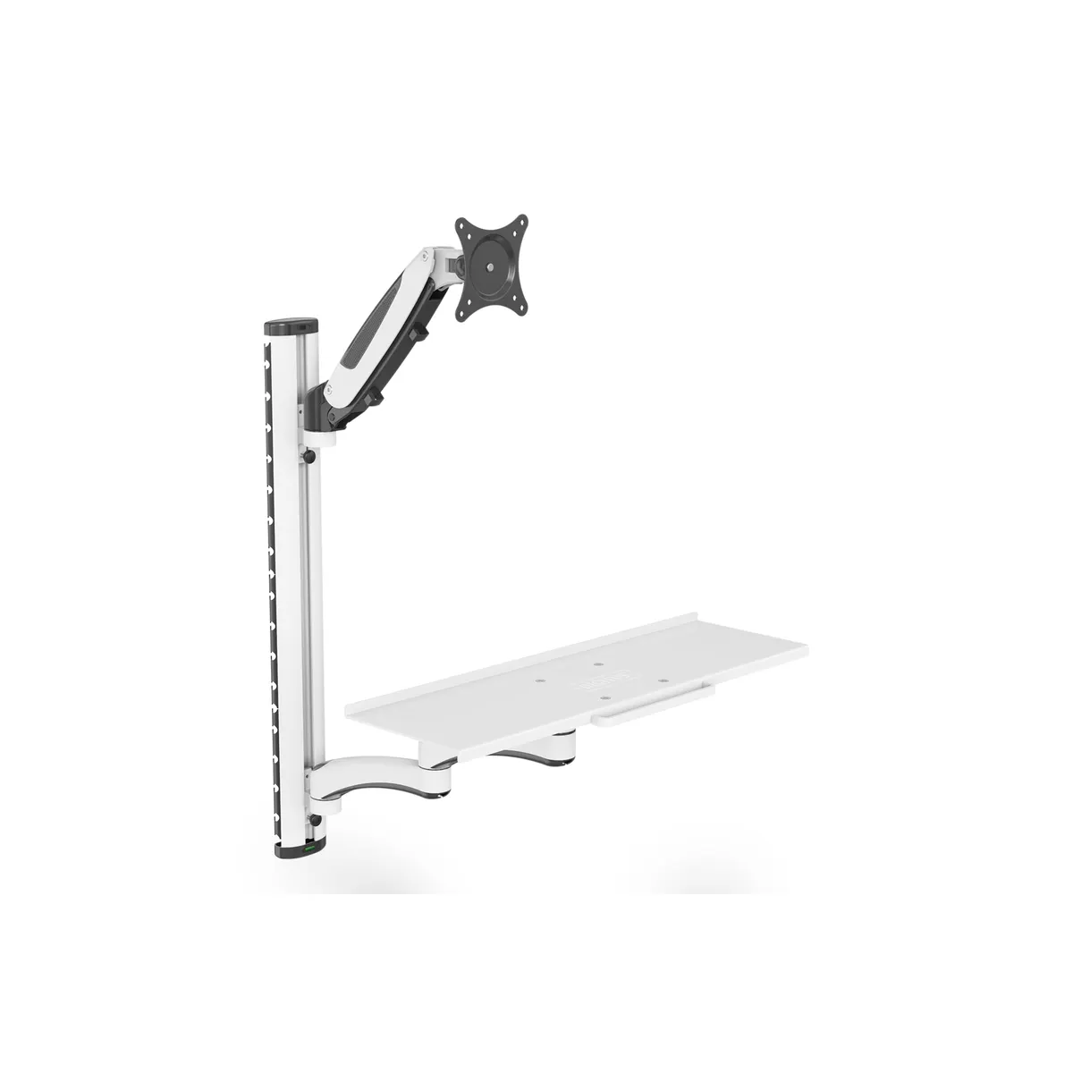 Assmann DA-90451 falra szerelhető munkaállomás billentyűzet- és kijelzőtartó 8 kg 32" 75x75 180° #1