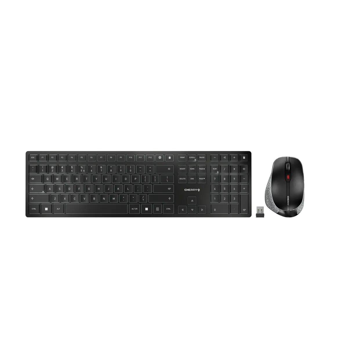 Cherry JD-9500BE-2 dw 9500 Slim 111 AZERTY ollós RF vezeték nélküli Bluetooth 1,2 m fekete #1