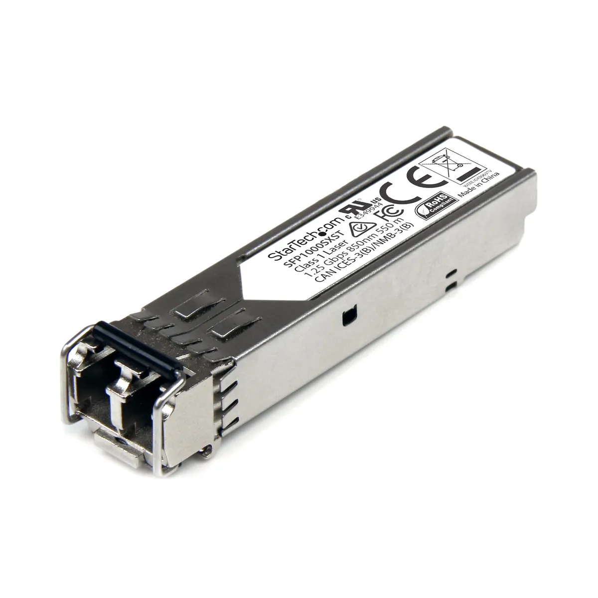 Startech.com SFP1000SXST 1000BASE-SX SFP transceiver száloptikai 1250 Mbit/s alumínium ház ezüst 1 W RoHS CE FCC #1