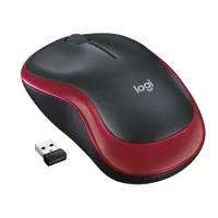 Logitech 910-002237 M185 optikai vezeték nélküli egér 1000 DPI piros