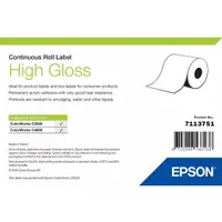 Epson 7113751 Fényes öntapadós címke folyamatos tekercs 76 mm x 33 m