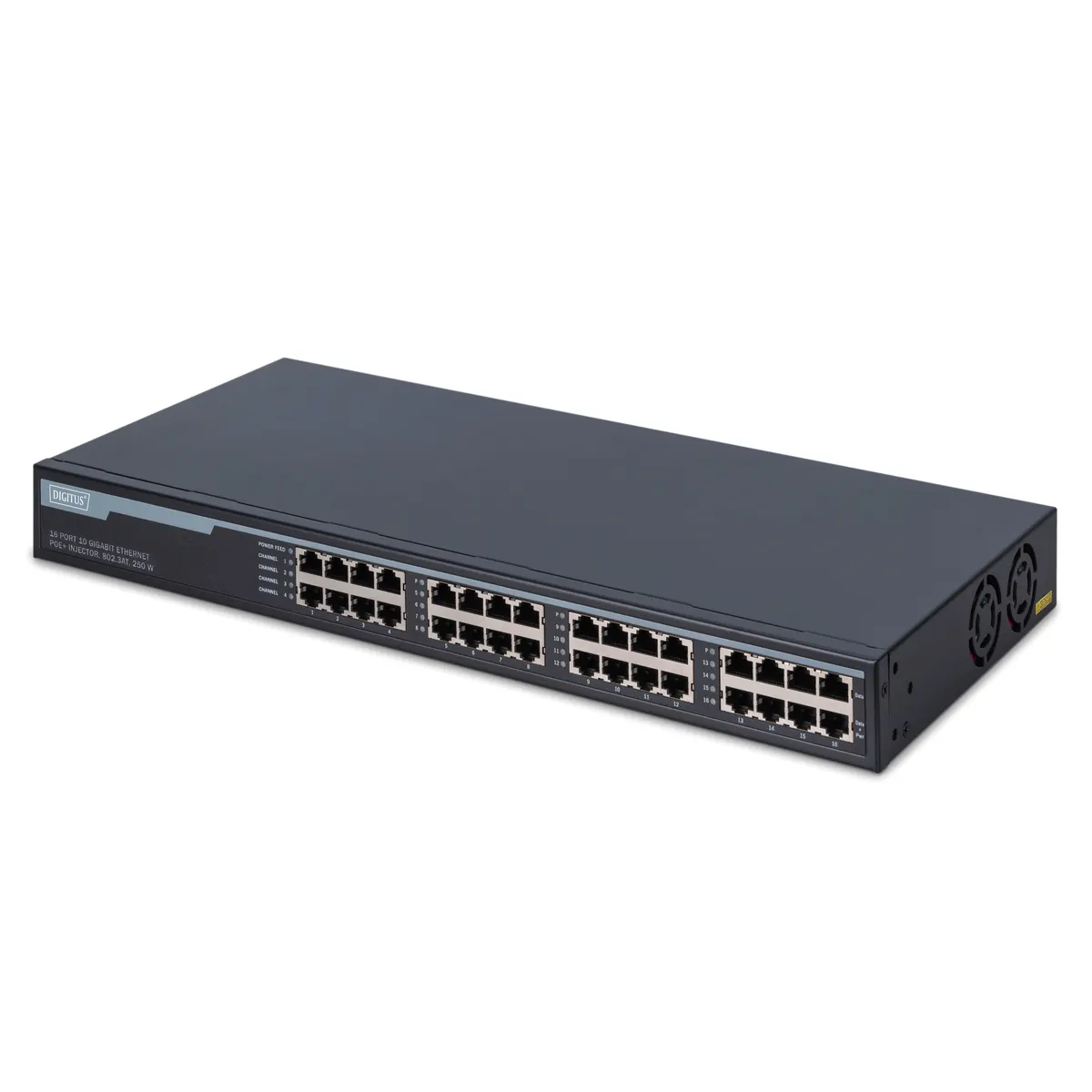Assmann DN-95116 16-portos gigabit PoE kapcsoló rack-1u #1