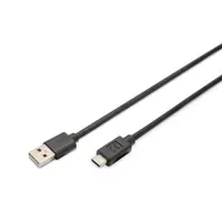 Assmann AK-300148-030-S USB-C to USB-A kábel 3 m fekete USB 2.0 0,48 Gbit nikkel burkolat #1